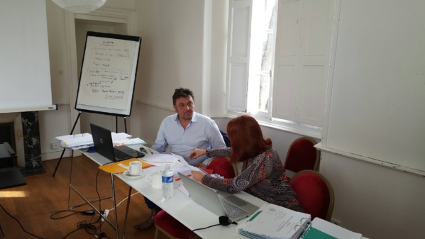 Les agents Mutuelle de Poitiers et Thélem ensemble lors de leur formation au Manoir du Par de Procé à Nantes.