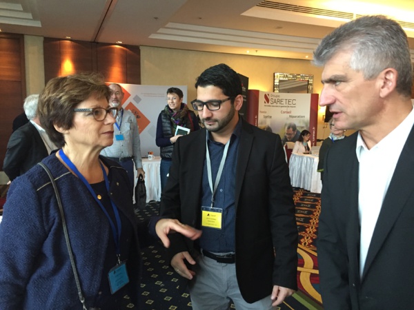 De gauche à droite : Mme Colette PALLICIEN, Mr Hussein KHALIL, Mr Jean-Marc SEGUI (Vice-Président TRIANGL')