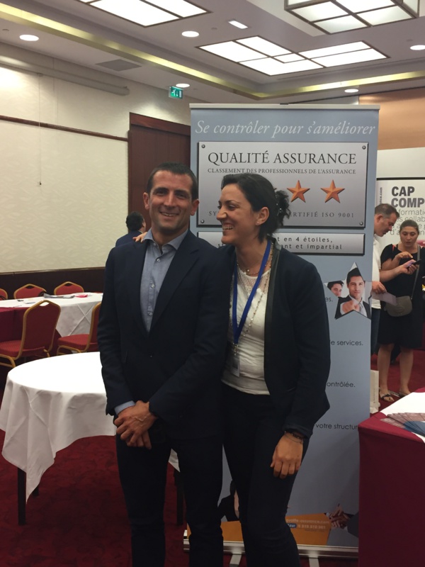 Mr Benjamin PROUX directeur de SWISSAGA et Mme Dorra HAMMAMI