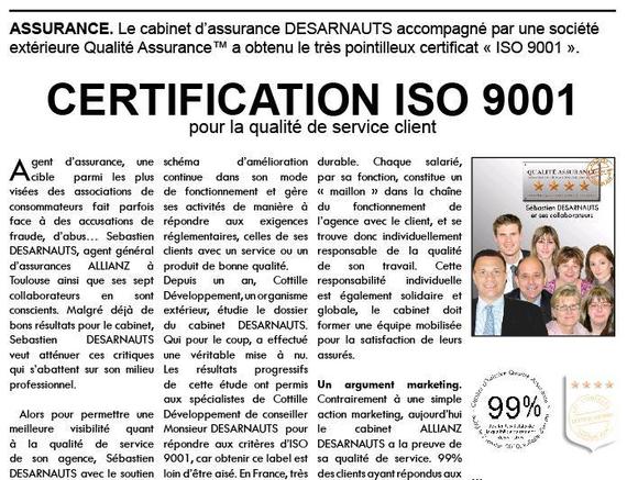 Agence Desarnauts ISO 9001