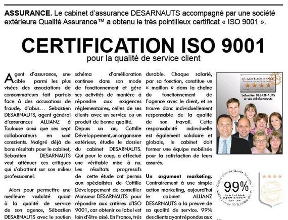 Agence Desarnauts ISO 9001 Agence Desarnauts ISO 9001