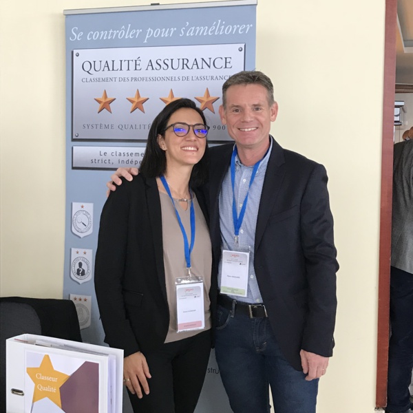 Mme Dorra HAMMAMI et Mr Pierre MAILLARD (président de région Nord) Mme Dorra HAMMAMI et Mr Pierre MAILLARD (président de région Nord)