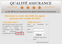 Page d'inscription du site qualite-assurance-forum.com