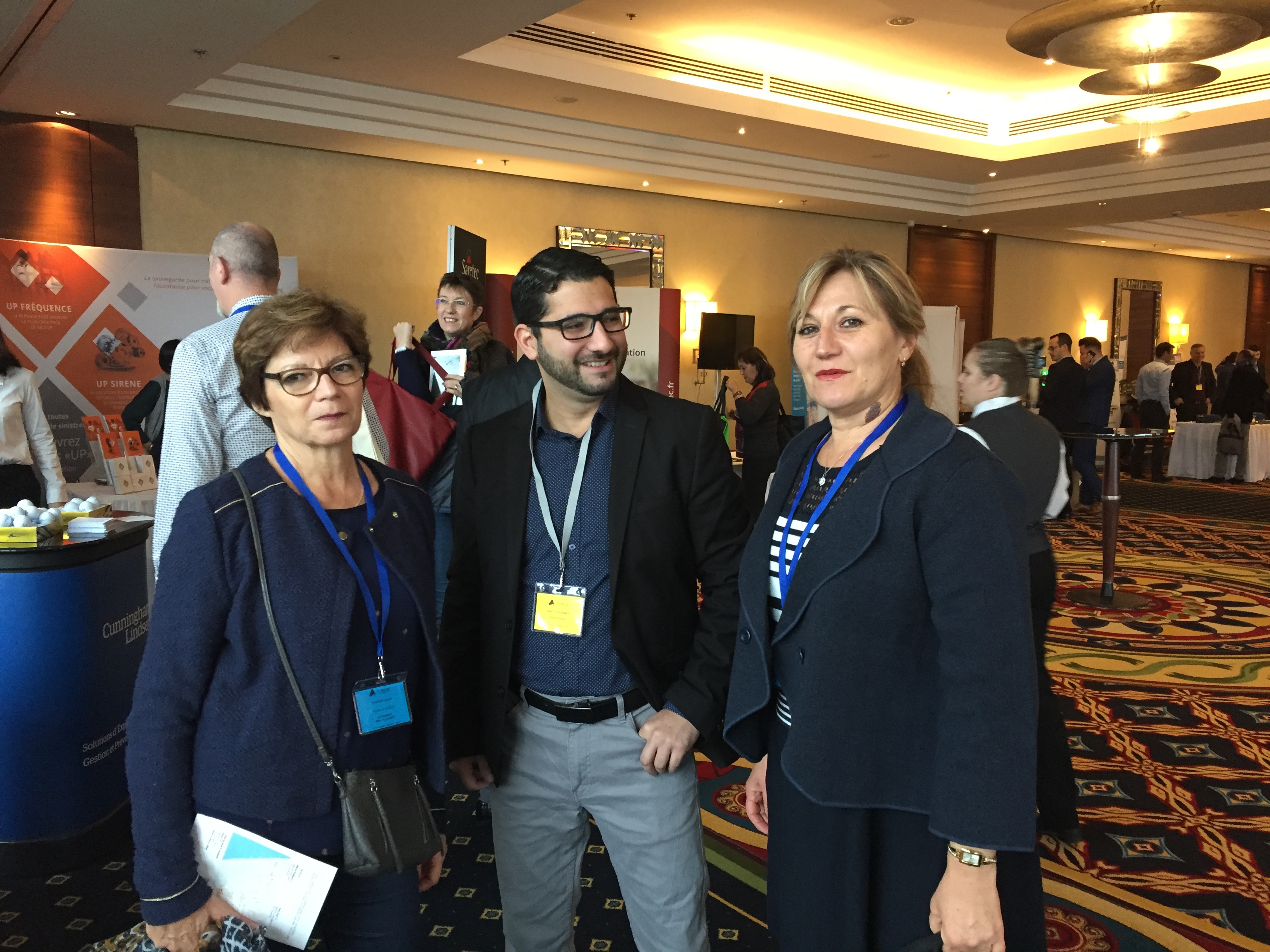 De gauche à droite : Mme Colette PALLICIEN, Mr Hussein KHALIL, Mme Edith REYNIER