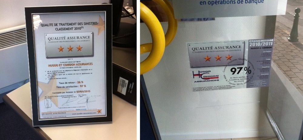 L’AGENCE COHIDON maintient sa 3ème étoile QUALITE ASSURANCE™ 