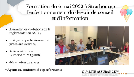 Qualité Assurance™ - Retour sur nos formations : le 6 mai 2022 à Strasbourg