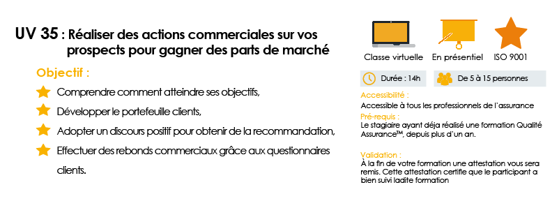 UV 35 - Réaliser des actions commerciales sur vos prospects pour gagner des parts de marché