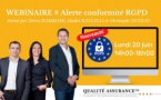 WEBINAIRE # ALERTE CONFORMITÉ : Nouveauté RGPD - Dernières places dispo -